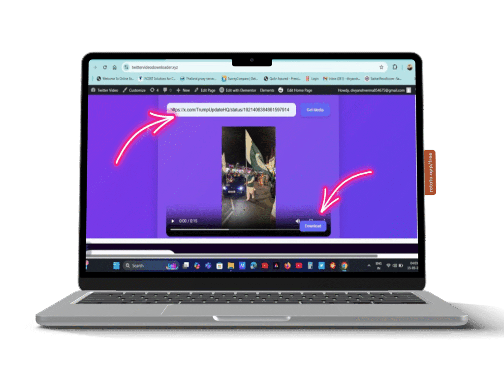 How do I download Twitter videos to my computer?